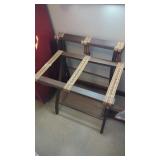 2 Folding Luggage Racks