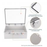 New Large Waterproof Plastic Box, Clear Lid with