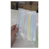 (100).   7.5 inch  Plastic Poly Wrapped Striped