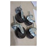 (4) 3" Caster Wheels. 2of them are locking