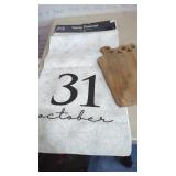 New Halloween Table Runner & Wood Cutting Board