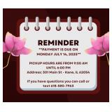 Payment & Location Info