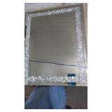 New Ruomeng Rectangular Wall Mirror Crystal Crush