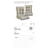 2 x EAGLE PEAK Tufted Outdoor/Indoor Seat/Back