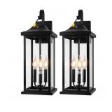 2 New  Dusk to Dawn Outdoor Lighting 23"  Extra