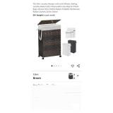 New- 70L Slim Laundry Hamper with Lid & Wheels,