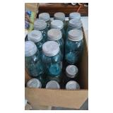 26 Vintage Quart  Blue Ball Mason Jars