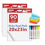 Thickened Sticky Easel Pads, 20 x 23 Inches Flip