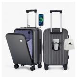 $150 BISON DENIM 20 Inch Carry On Luggage, PC