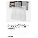 Aluminum Alloy RV Entry Screen Door Grille