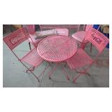 3 PC Coca Cola Bistro Table & Chairs   Chairs