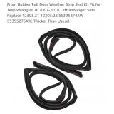 New- Front Rubber Full Door Weather Strip Seal