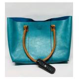 (New) Sofia Vitali 3 in 1 Teal Tote with Carry