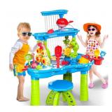 New  3 Tier Sand Water Table, Kids Splash Sand