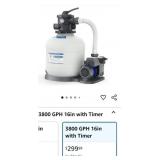 New AQUASTRONG 16in Sand Filter Pump for Above