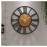 New Wall Clock 16" Vintage,Round Silent Non