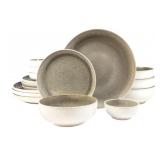 New Sango Resona Moss 16-Piece Green Dinnerware