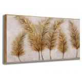New Wall Art Gold Leaf Abstract Wall Decor Canvas