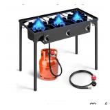 New 225,000 BTU Portable Gas Camping Stove,