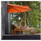 Patio Umbrella Outdoor Half Umbrella for Patio,