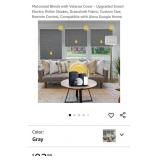 New 34"ï¿½72" Motorized Blinds with Valance Cover -