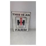 (New) International Harvester Farm Sign  12.5"