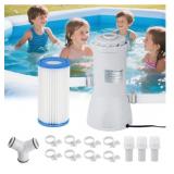 New 1000 GPH Above Ground Pool Filter Pump,