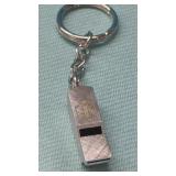Vintage Whistle Keyring,"IH" logo of