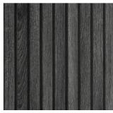 New Roll LACHEERY 160 X 24 Inch Black Wood Slat