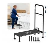 New Bed Step Stool with Adjustable Handle for