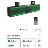 NewKEMIMOTO 6-Speaker Metal UTV Sound Bar,