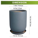 New Ceramic Pot for Plants - 8 Inch Plant Pot for