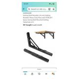 2 Folding Shelf Brackets 24" Folding Brackets