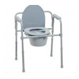 New  Folding Steel Bedside Commode Chair,
