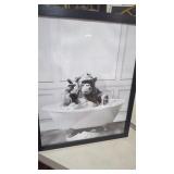 17.5 "x 21.5". Monkey in the TubSmall nick in