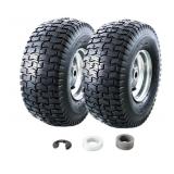 2 New  15x6.00-6 Lawn Mower Tires and Wheel