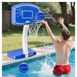 New Large Pool Basketball Hoop Poolside, Swimming