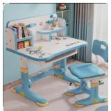 New Kids Blue/White Desk and Chair Set, Height