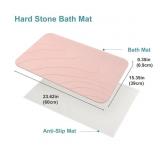 Diatomaceous Earth Shower Mat, Stone Bath Mat,