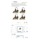 4 pack Bestshared Outdoor Gooseneck Barn Light