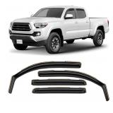 New Rain Guards 2016-23 Toyota Tacoma Double Cab,