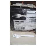 Plastic Forks 1000 Count Bulk Pack Medium Weight