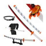 New 2 Demon Slayer Swords for Cosplay with White