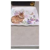 Really Nice.  Springtime Bunny Plate. Maxcera
