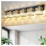 New Modern Crystal Bathroom Vanity Light 6-Lights