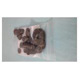 100 Mixed Dates Wheat Pennies