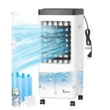 Evaporative Air Cooler, Swamp Cooler with 3 Gal