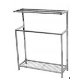 Kingston Freestanding Towel Rack - Polished Chrome