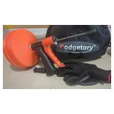 Drain Auger, Drain Snake with Drill Adapter, 25ft