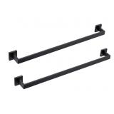 2 New Towel Racks Matte Black, 24 " Single Towel